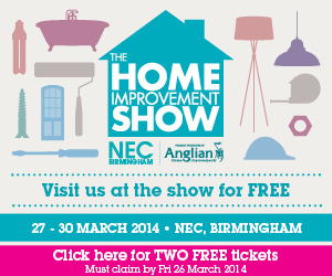 Claim two FREE tickets to the National Homebuilding & Renovating show 2014!